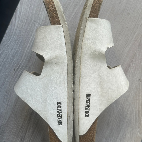 Birkenstock Arizona Sandals Women’s 11 EU 42 White – Worn with Flaws - Picture 3 of 15